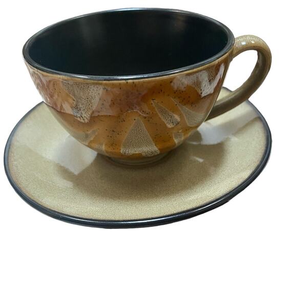 Discontinued Pier 1 Hand painted Kioko Stoneware Teapot 4 cups 9 pieces 2007 - Picture 3 of 6